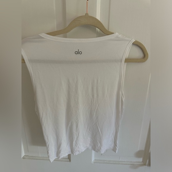 ALO YOGA Cover cropped wrap-effect stretch-jersey top - Picture 5 of 5